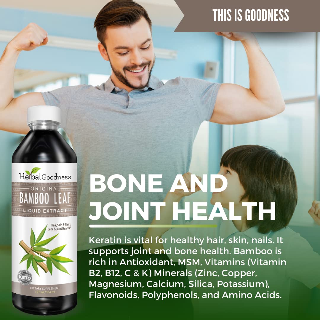 Bone and joint illustration with Herbal Goodness silica supplement