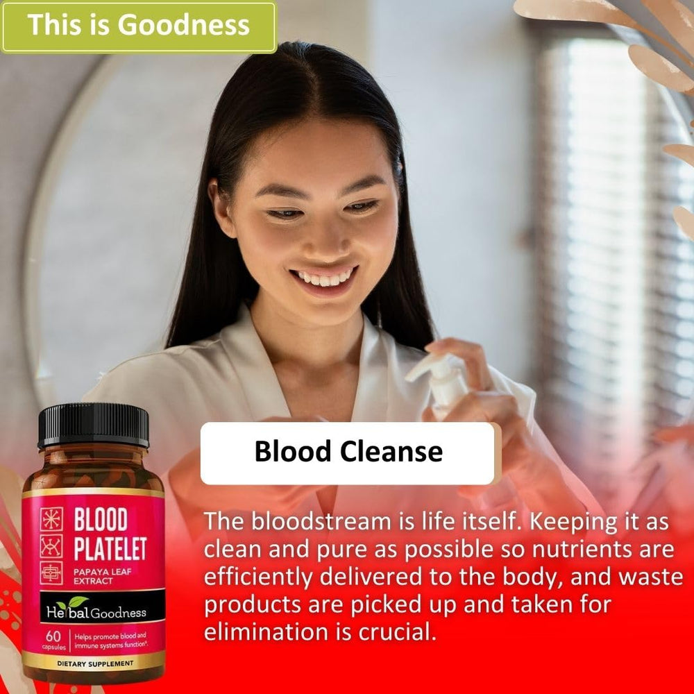 Herbal Goodness capsule illustrates digestive enzyme blend for comfort.