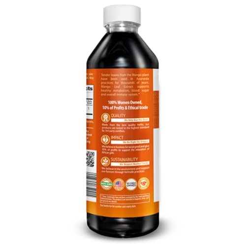 Herbal Goodness Mango Leaf Extract with fresh mango leaves for natural wellness