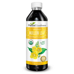 Herbal Goodness Mullein Drops dropper close-up for precise dosing.