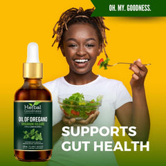 Oregano oil and olive oil infusion by Herbal Goodness in a single bottle for absorption.