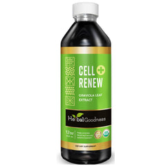 Herbal Goodness Soursop bottle pour for daily immune support