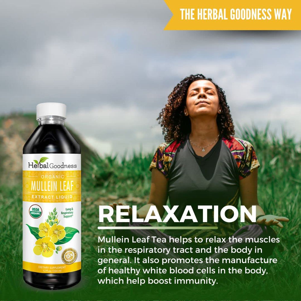 USA-made seal on Herbal Goodness packaging signals quality.