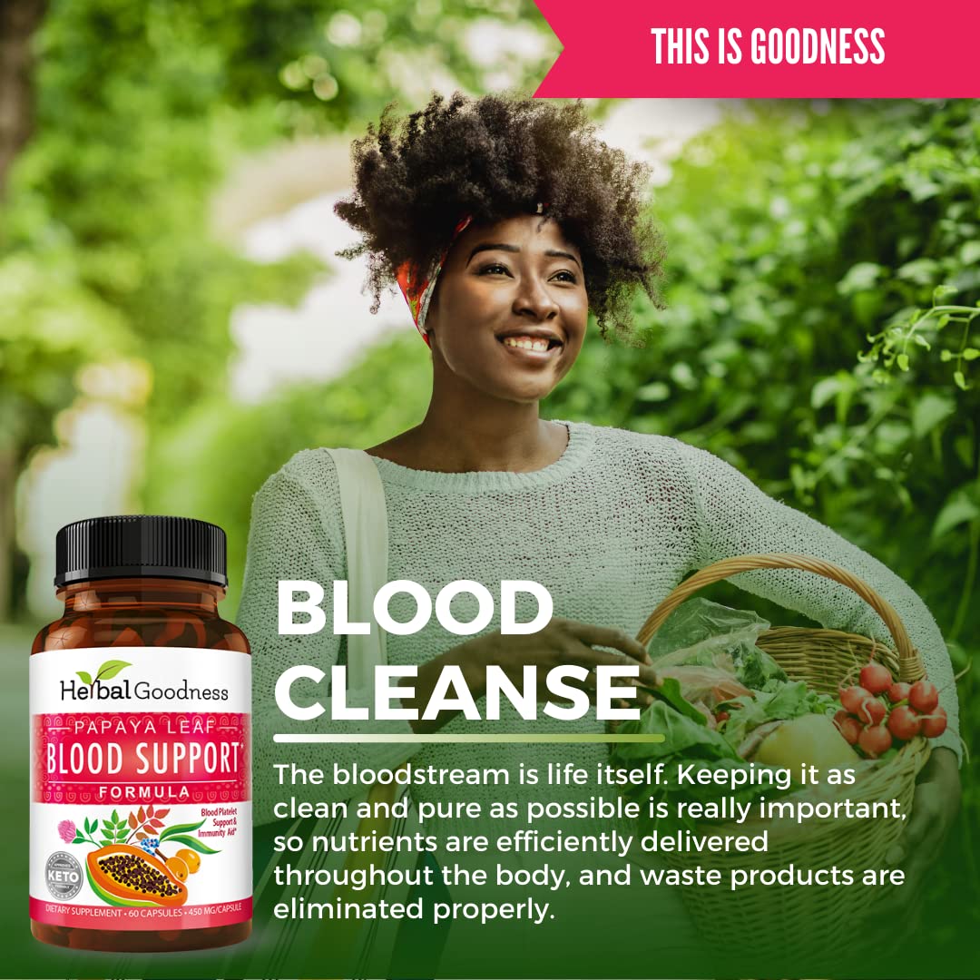 Herbal Goodness vegetarian capsules USA-produced packaging on display for safe, non-GMO supplement.