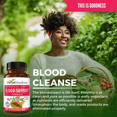 Herbal Goodness vegetarian capsules USA-produced packaging on display for safe, non-GMO supplement.