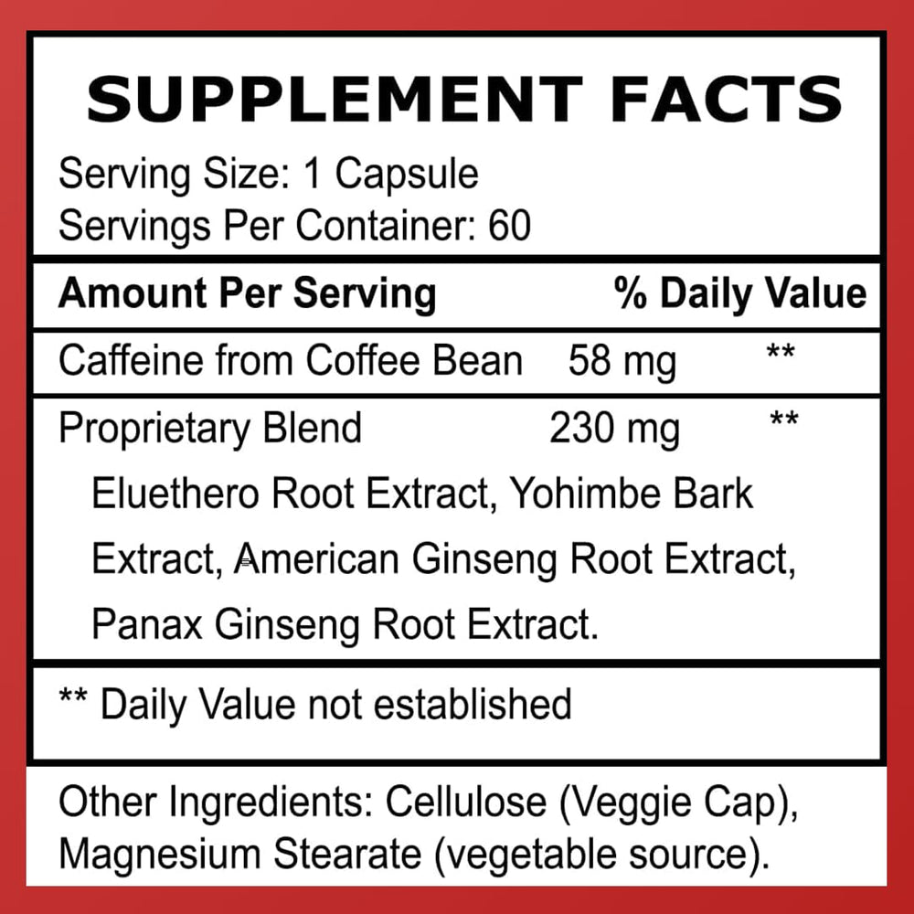 Herbal Nitro label detail emphasizes clean, natural ingredients.