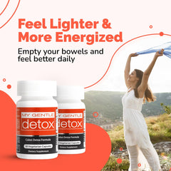 Herbal Nitro My Gentle Detox capsules close-up highlighting natural ingredients