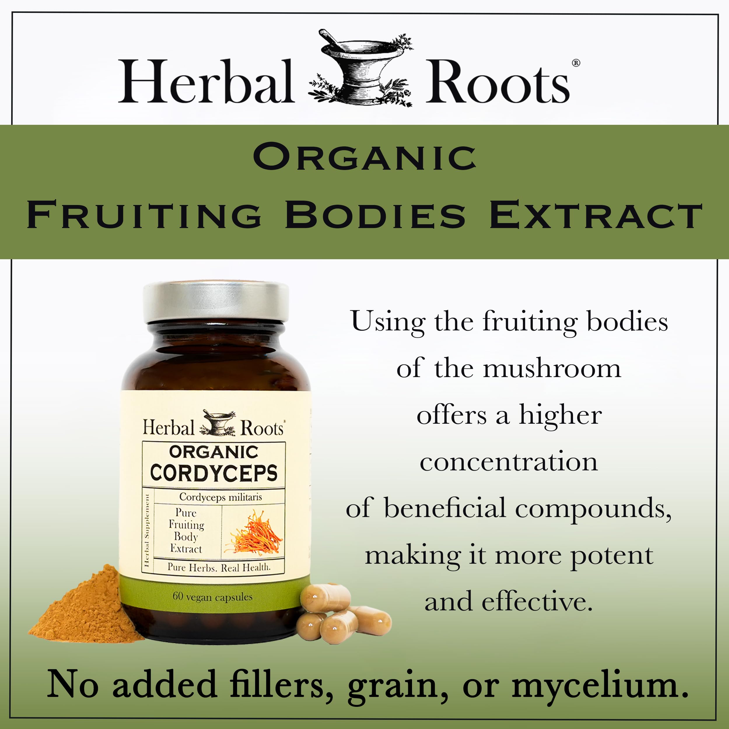 Herbal Roots vegan capsules display highlights plant-based immune support potential
