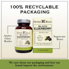 Herbal Roots product label with cGMP and third‑party testing badges
