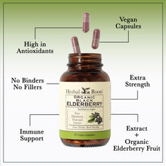 Herbal Roots bottle label displaying clean ingredient list and natural design