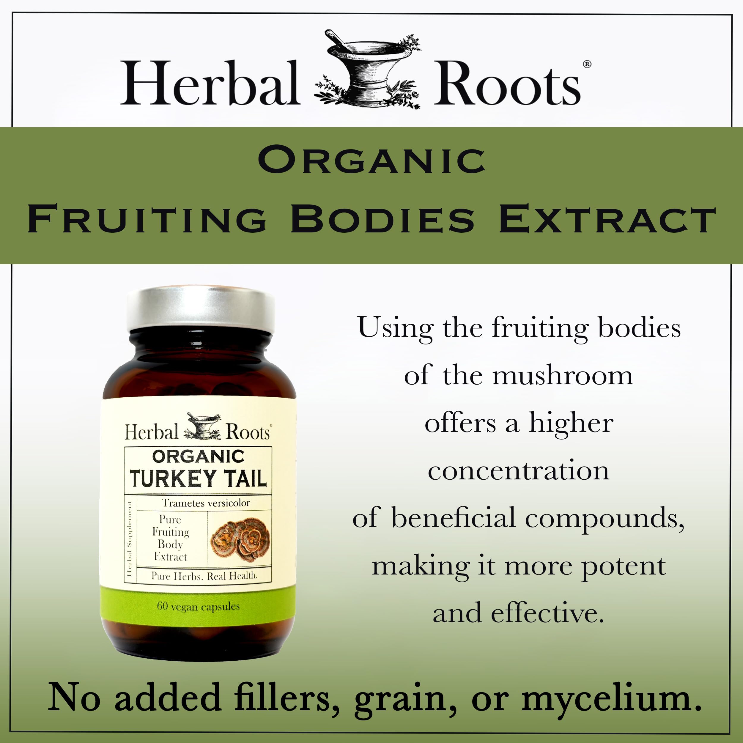 Herbal Roots capsules free of binders and fillers