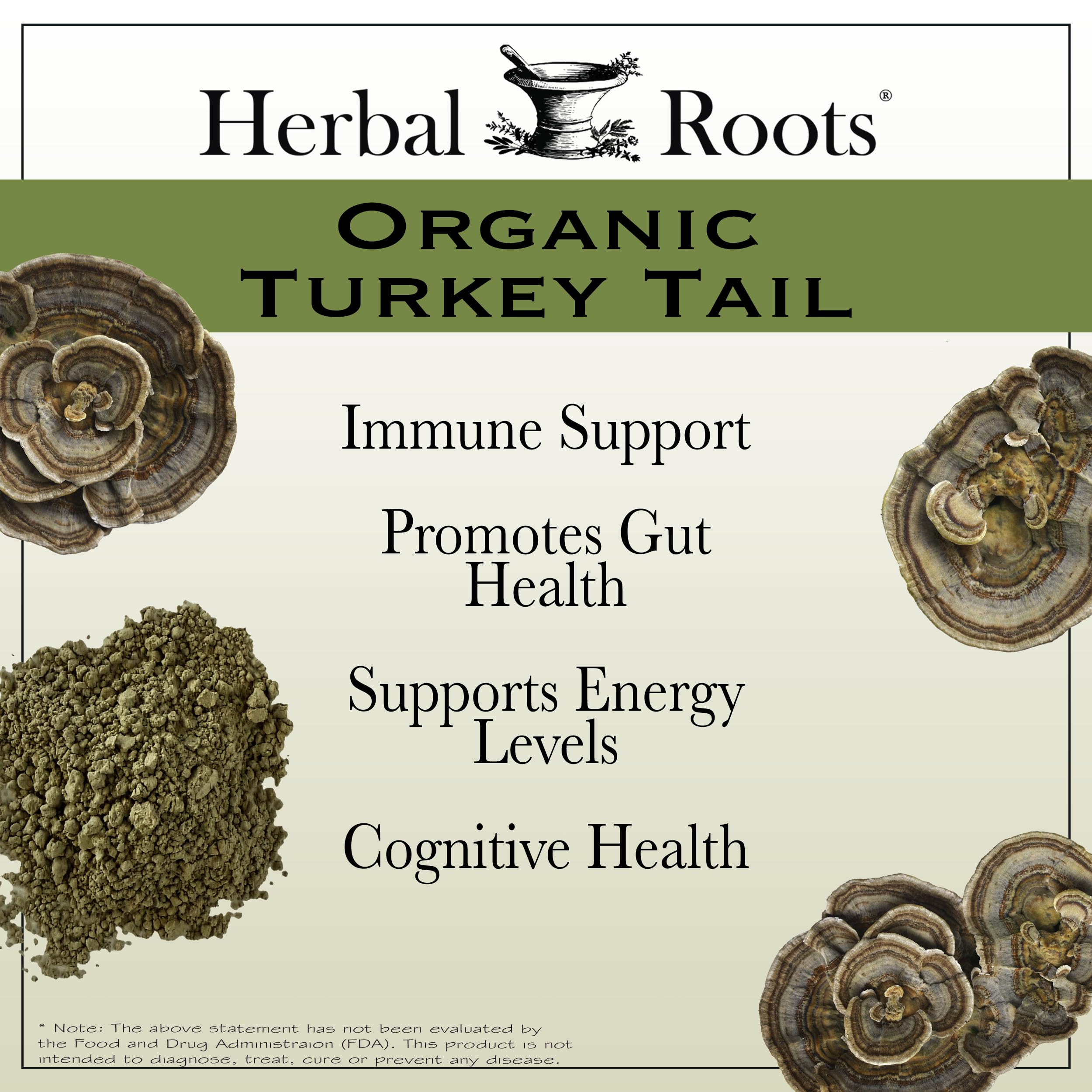 Herbal Roots Organic USDA Certified label on product