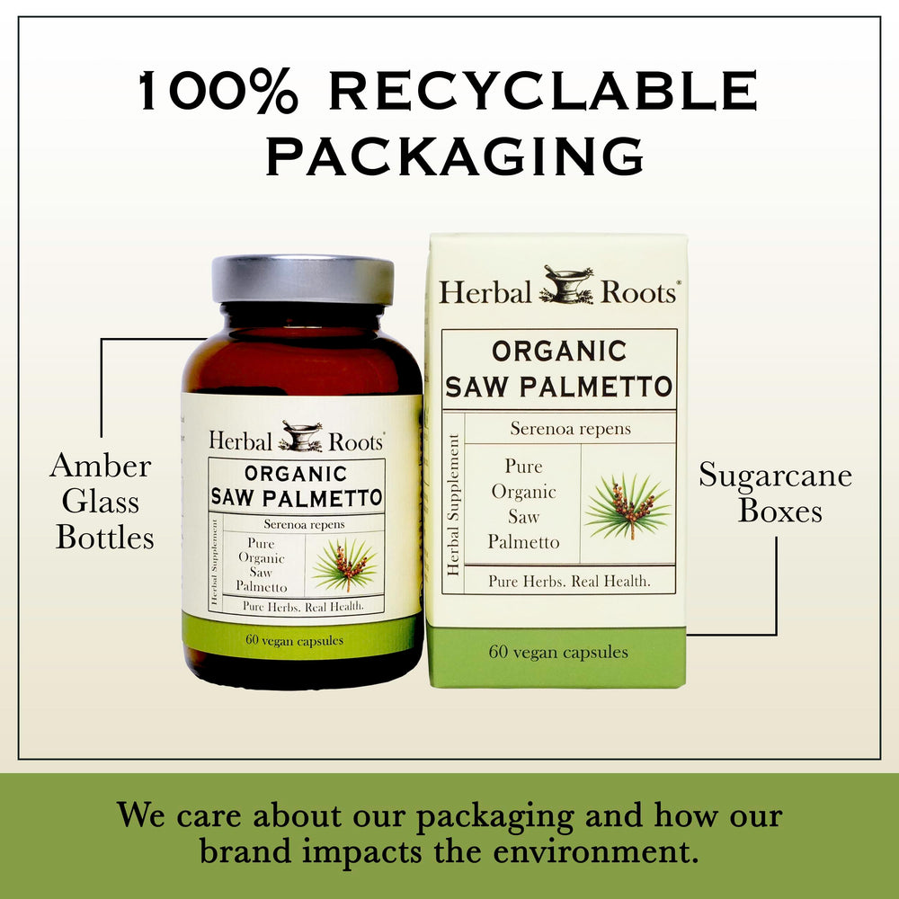 Herbal Roots Saw Palmetto third-party testing certificate confirms quality.