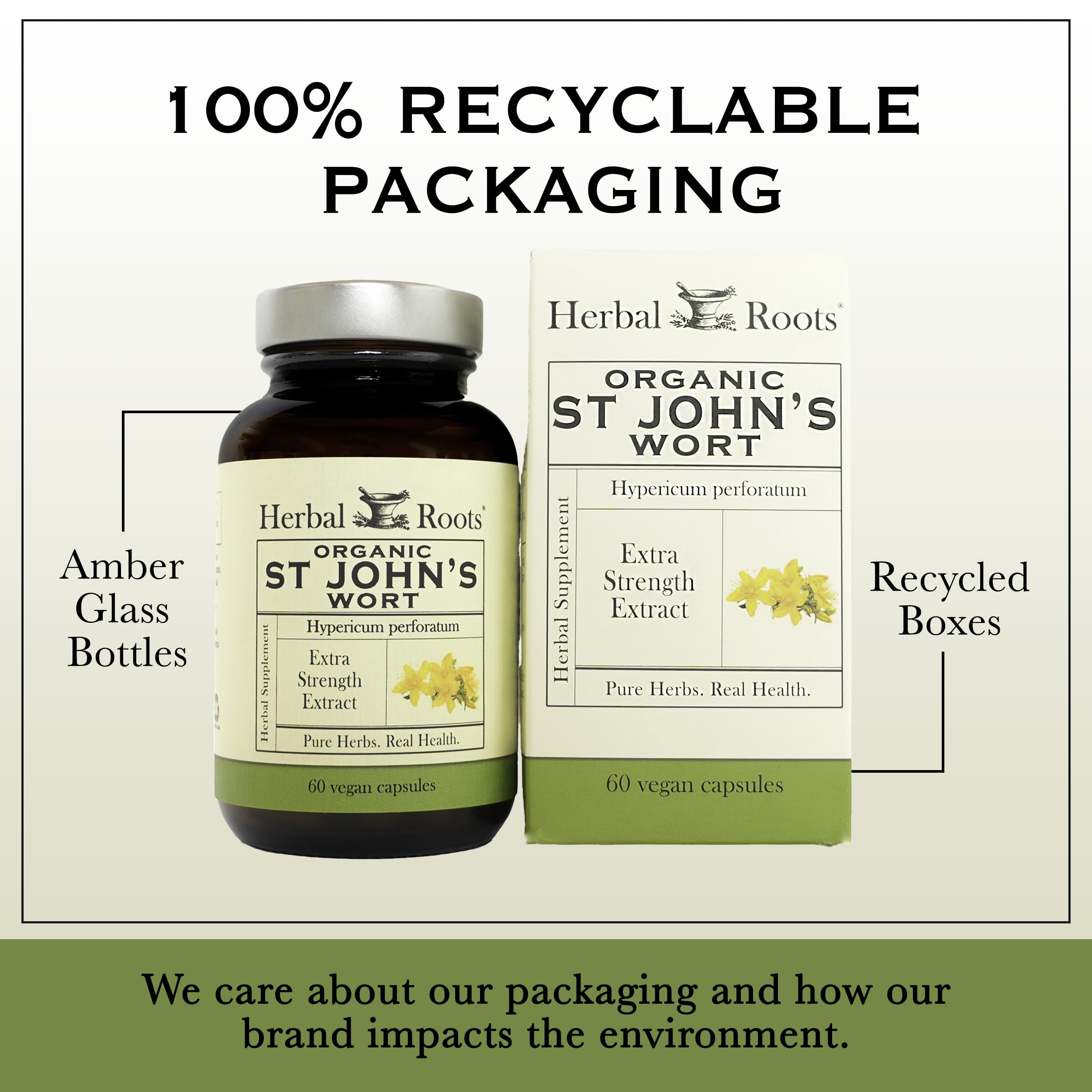 Herbal Roots 60 vegan capsules designed for plant-based use