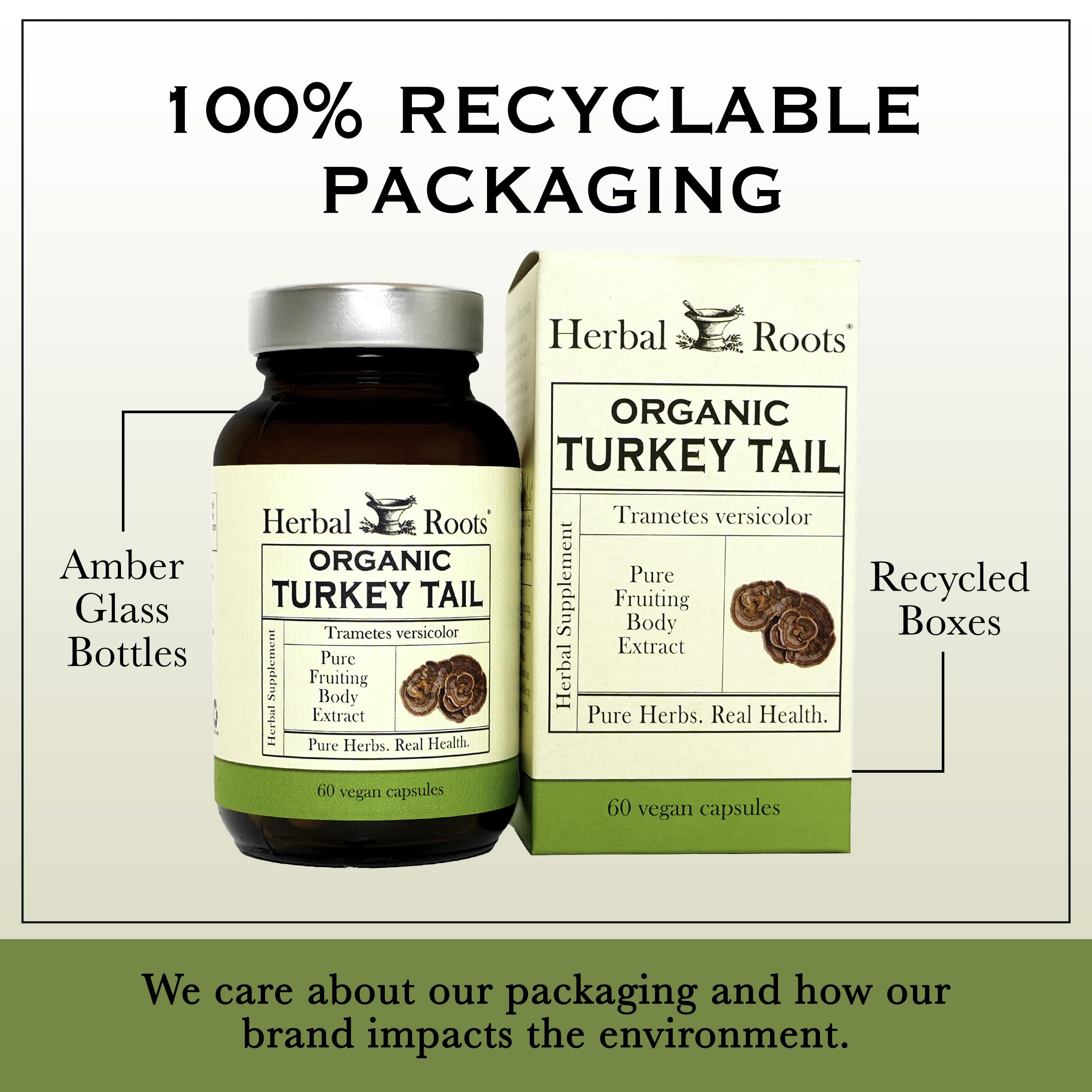 Herbal Roots vegan non-GMO capsules for daily use