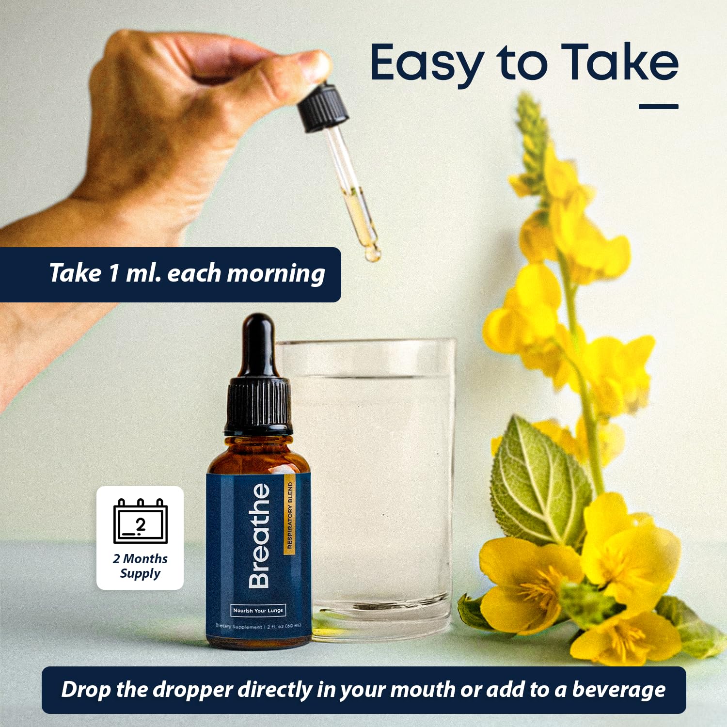 Herbal Tea Therapy BREATHE ingredients preview shows herbal blend