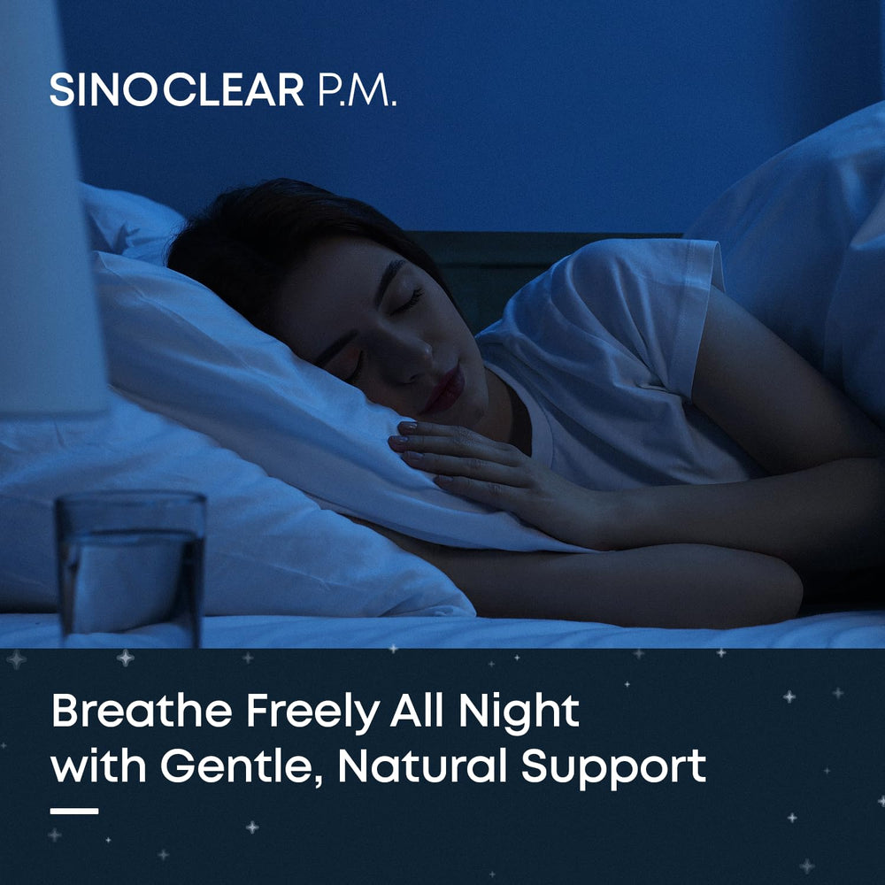 Close-up of SinoClear PM ingredients hinting at mucus breakdown support.
