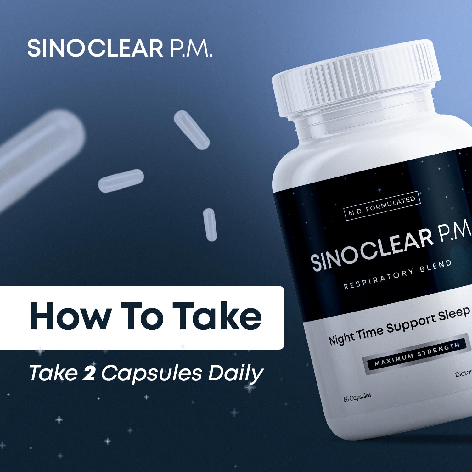 Relaxing bedtime scene with SinoClear PM for respiratory comfort.