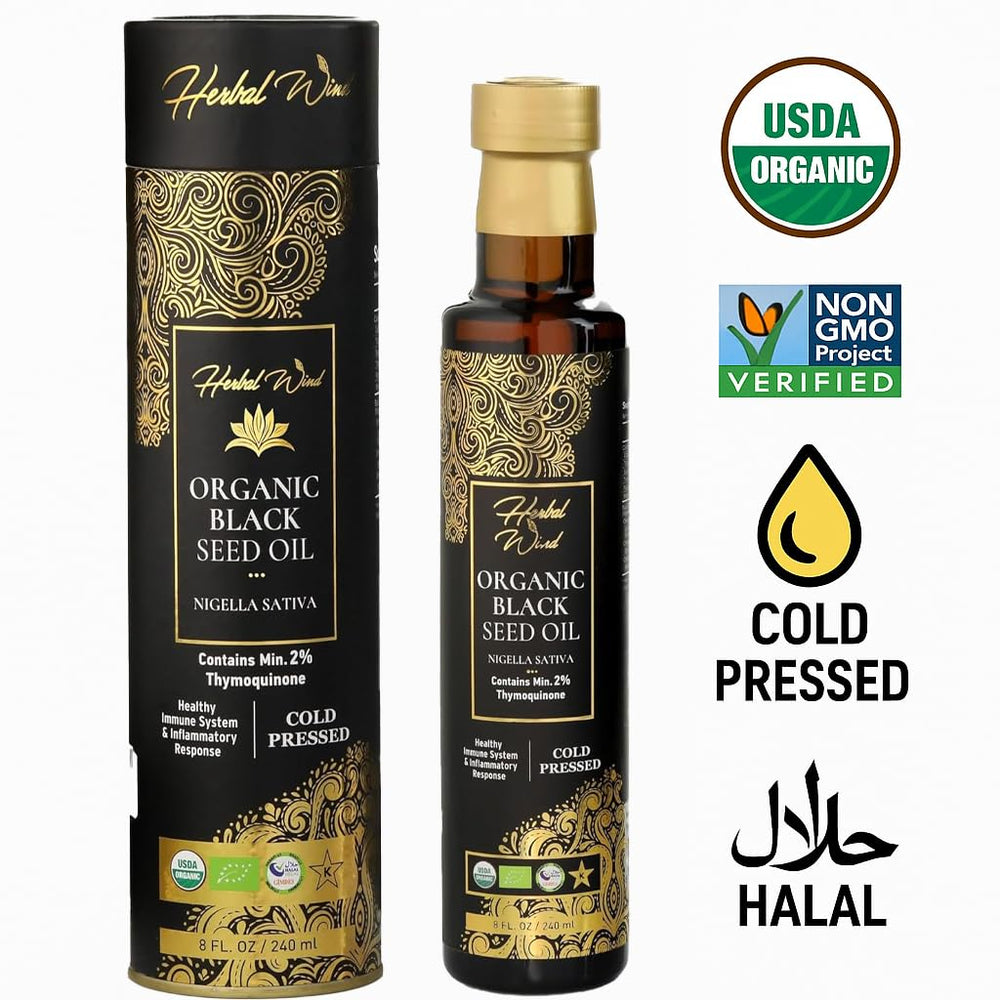 Herbal Wind amber glass close-up preserves potency and freshness.