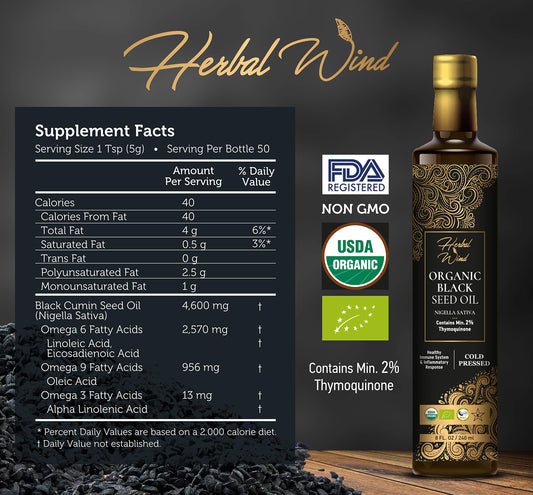 Herbal Wind organic seal label signals USDA organic quality for clean intake.