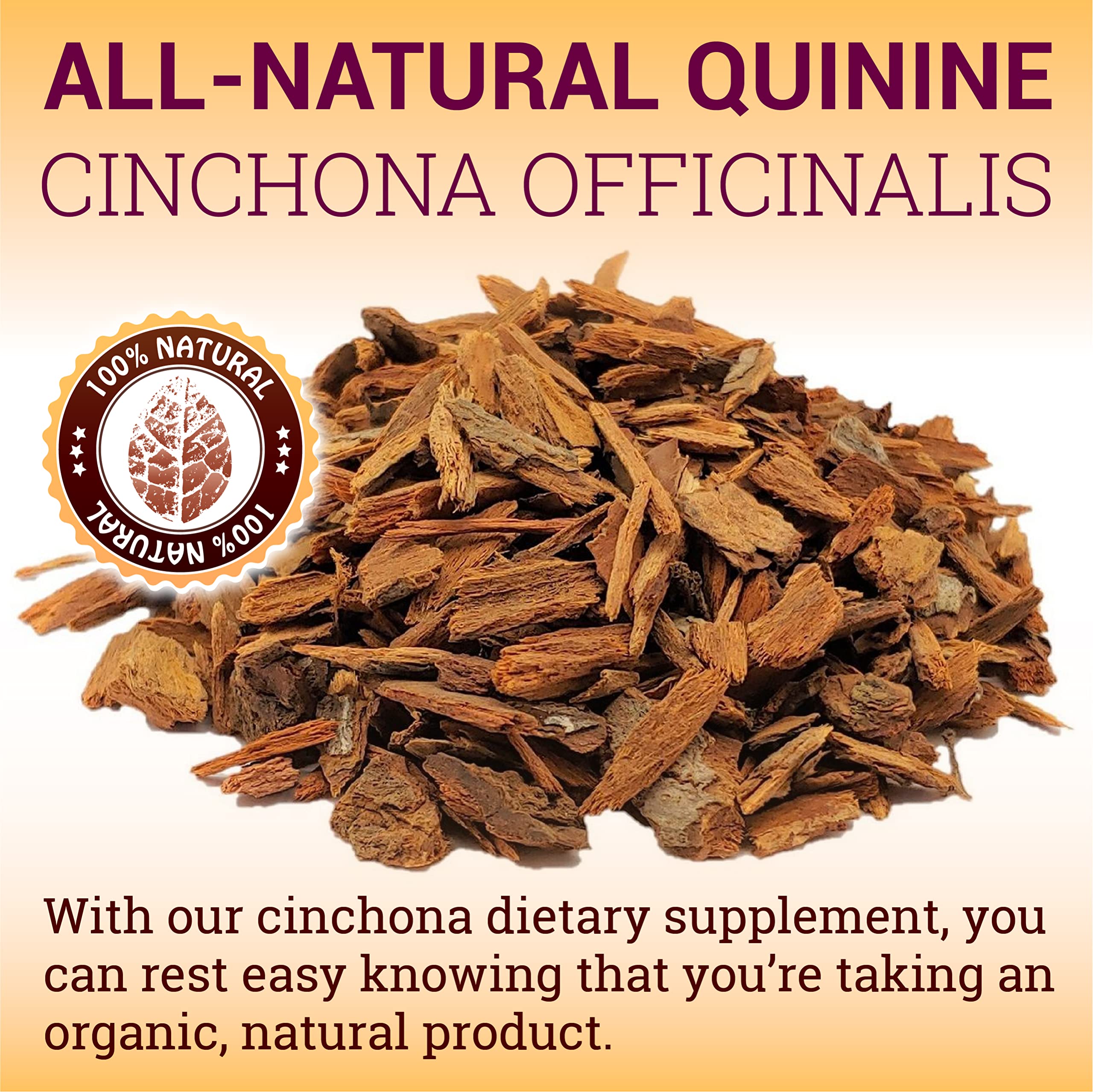 HERBALICIOUS Cinchona bark powder closeup highlighting natural origin.