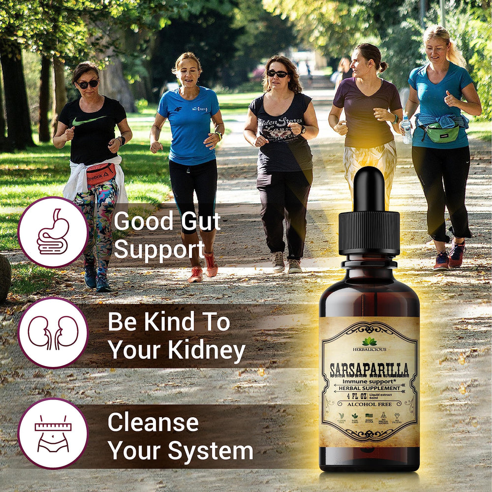 HERBALICIOUS Sarsaparilla Extract dropper—precise dosing for ritual use.