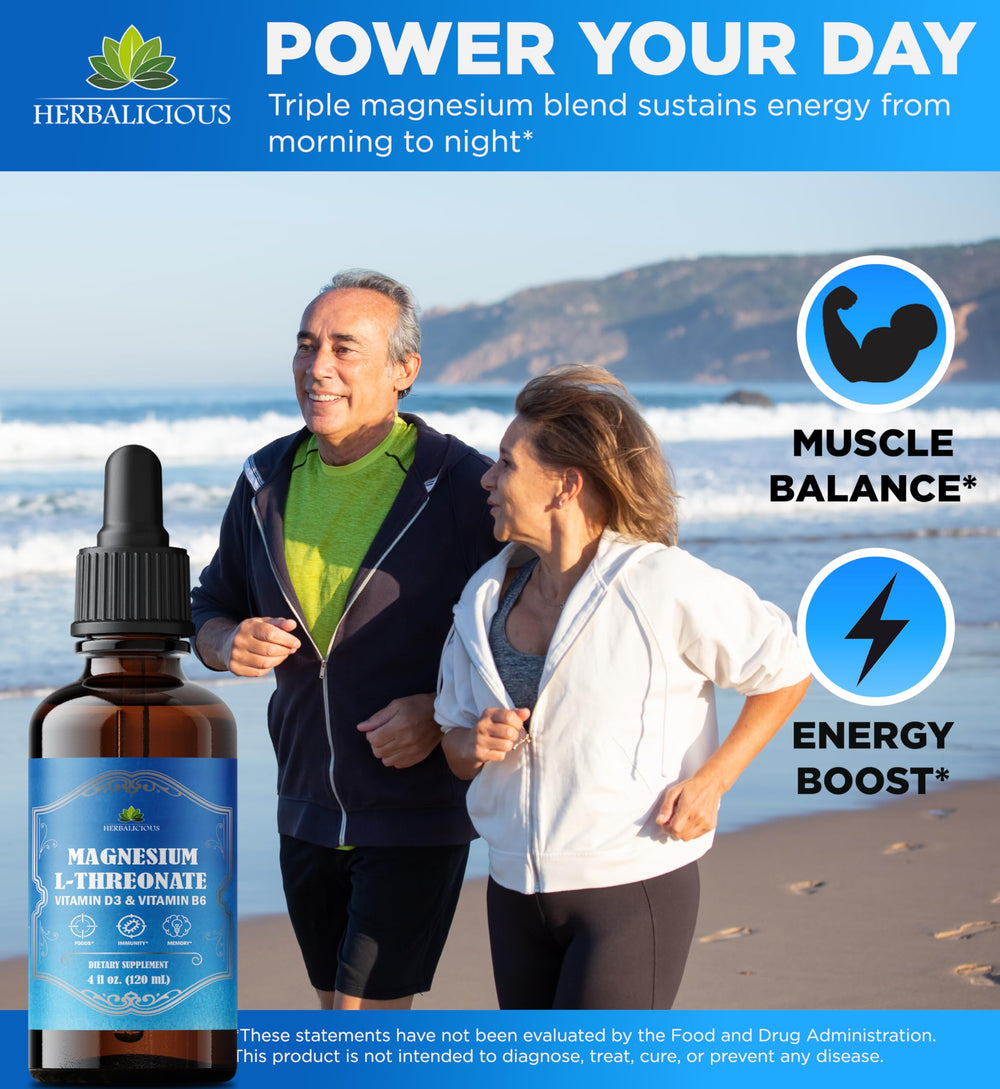 HERBALICIOUS Vitamin D3 and B6 blend supports bone health and energy.
