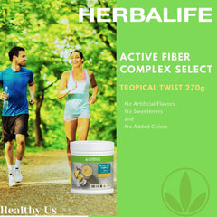 Herbalife Active Fiber Complex Tropical Twist shelf display encouraging routine fiber intake.