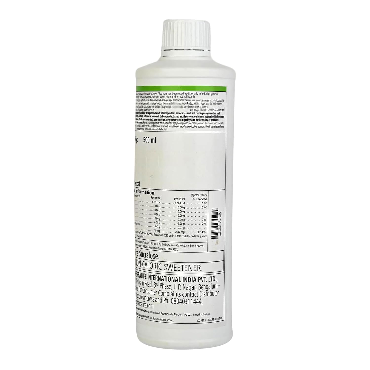 Herbalife Herbal Aloe Cranberry storage reminder to refrigerate after opening