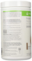 Herbalife packaging display for chocolate protein mix, convenient daily nutrition.