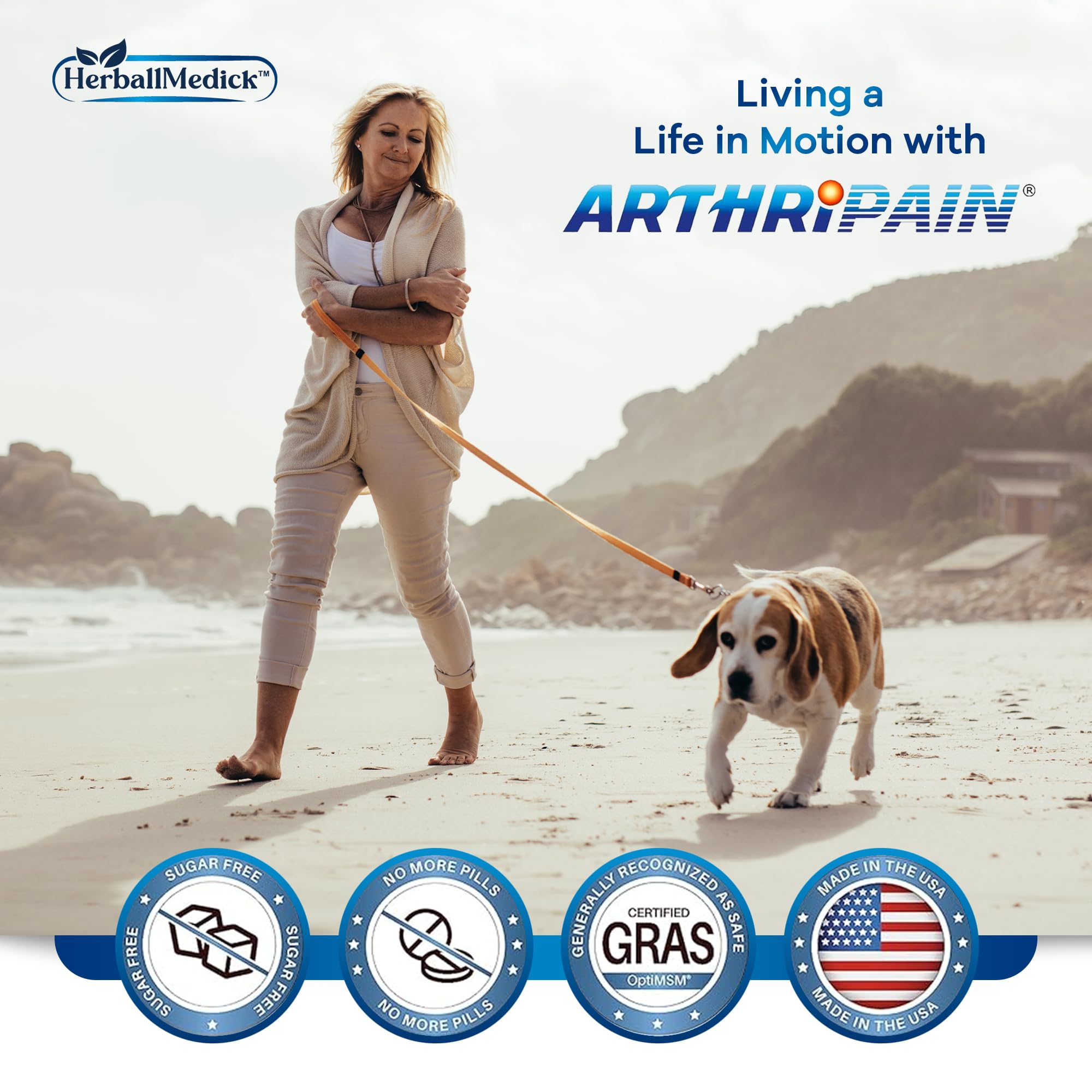 HerballMedick Arthripain third-party tested emblem for trusted formulation