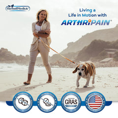 HerballMedick Arthripain third-party tested emblem for trusted formulation