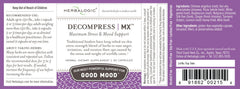 Herbalogic Decompress MX capsules closeup for daily stress relief.