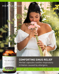 Herbalogic packaging and capsules highlight non-drowsy respiratory support