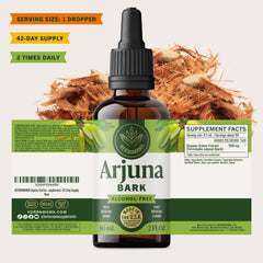 HERBAMAMA Arjuna tincture dropper provides easy dosing.
