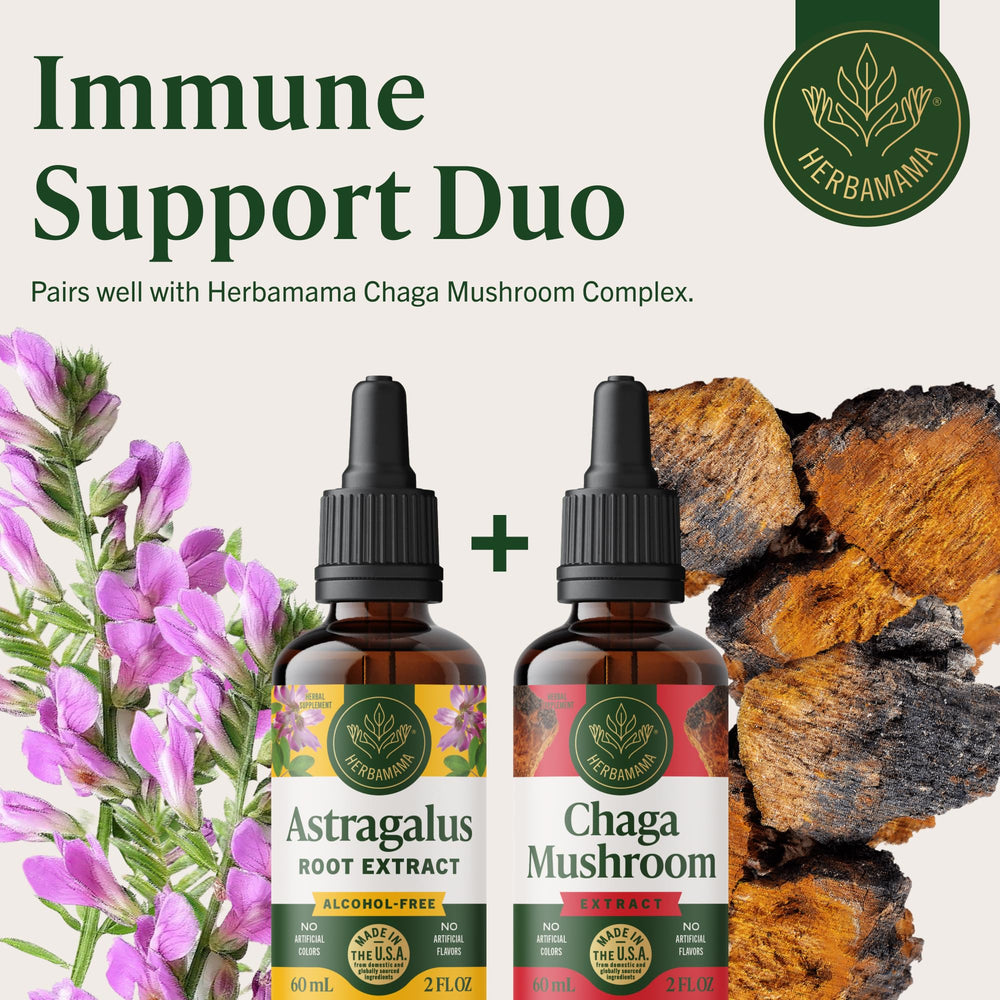 HERBAMAMA Astragalus Drops taste close-up emphasizes smooth, sugar-free sweetness.