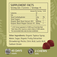 HERBAMAMA Beet Root Gummies on-the-go pack for convenient daily use