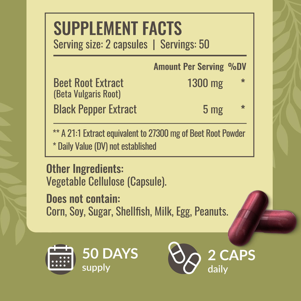 HERBAMAMA Beet Root ingredients label with a simple three-ingredient formula.