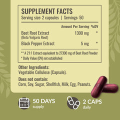 HERBAMAMA Beet Root ingredients label with a simple three-ingredient formula.