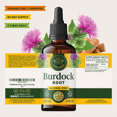 HERBAMAMA Burdock Root Tincture packaging box shown in product shot.