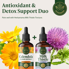 HERBAMAMA Calendula tincture is alcohol-free for sensitive users.