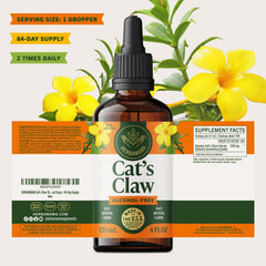 HERBAMAMA Cat's Claw tincture packaging box and bottle.
