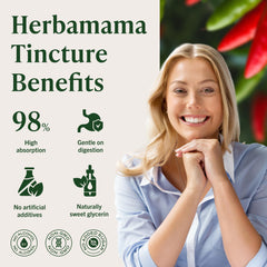 Herbamama Cayenne drops emphasizing fast absorption time