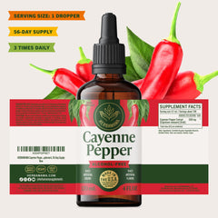 Herbamama Cayenne tincture bottle highlights alcohol-free and sugar-free formula