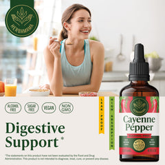 Herbamama Cayenne pipette delivering fast-absorption drops