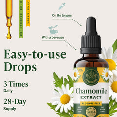 HERBAMAMA Chamomile tincture full packaging highlights vegan formula.