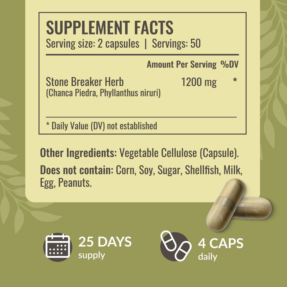 Pouring Herbamama Chanca Piedra capsules into a glass for easy daily intake.