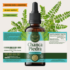 Herbamama Chanca Piedra shake-before-use instruction for easy preparation.