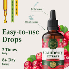 Herbamama Cranberry ingredients icon on packaging highlights three ingredients.