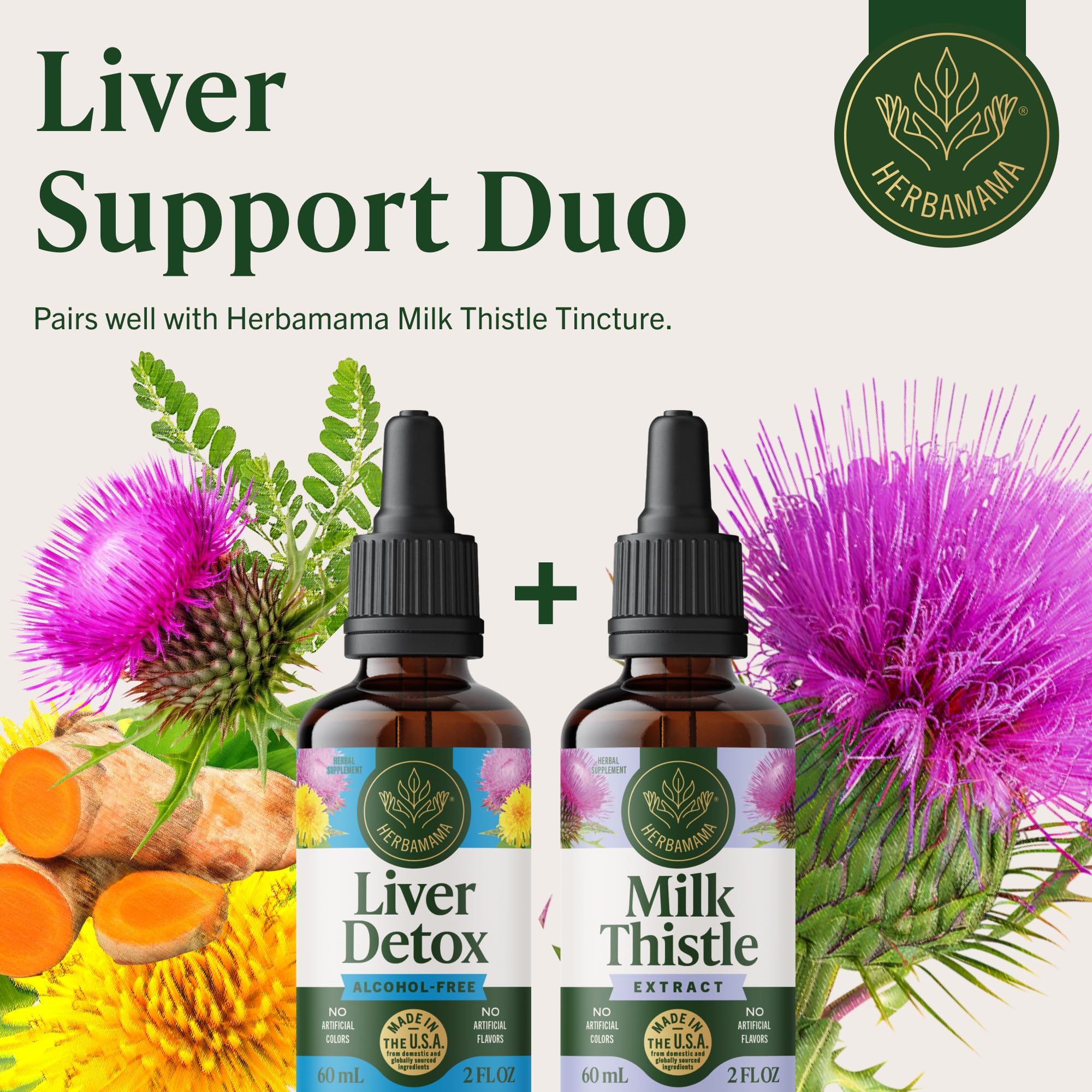 Label-close shot emphasizing a 42-day supply and plant-based ingredients.